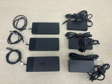 3x WD19 Dell K20A Docking Station HDMI Dual DisplayPort K20A001 w/ 180W Adapter
