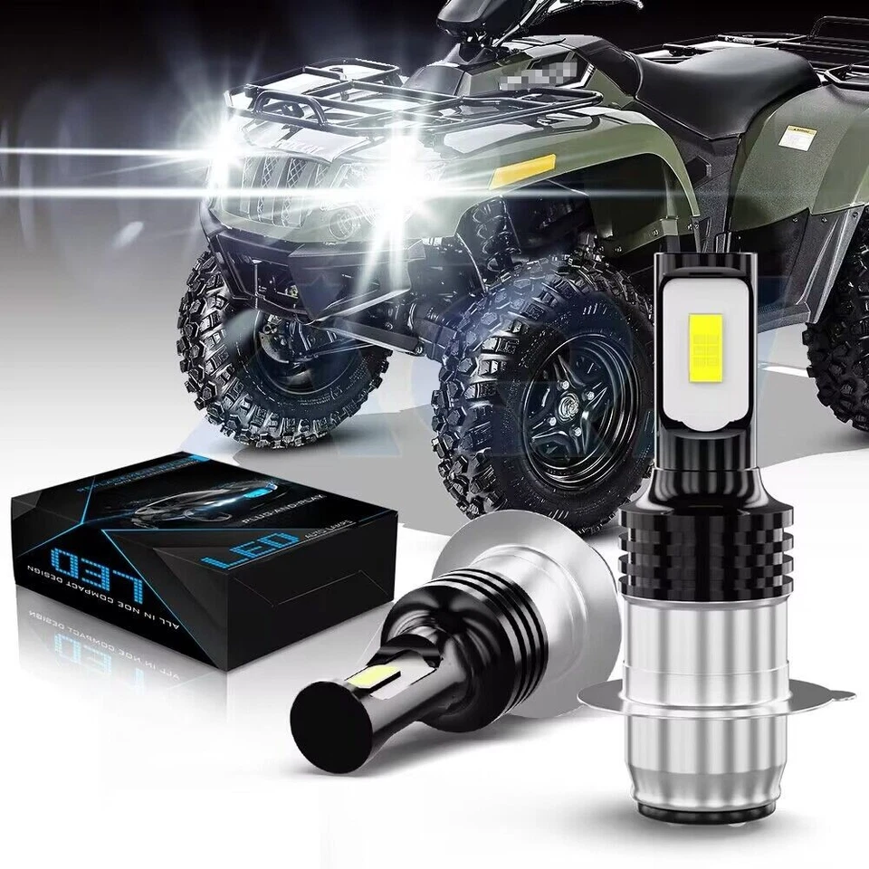 For Suzuki Quadrunner 160 1989-2001 LED Headlight Kit H6 6000K Super White Bulb Foto 2 de 4