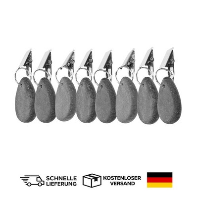 Tischdeckenbeschwerer Marmor schwarz 8 Stück Tischdeckenhaken Clips Party Garten