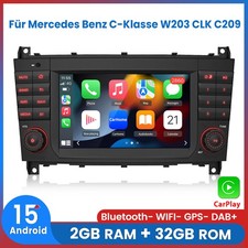 Für Mercedes Benz C-Klasse W203 CLK C209 Android15 Autoradio Carplay GPS Navi BT Für Mercedes Benz C-Klasse W203 CLK C209 Android15 Autoradio Carplay GPS Navi BT