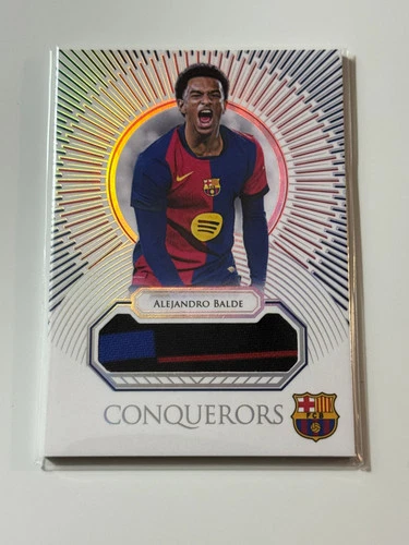 2024-25 Futera Unique Barcelona Conquerors Relic Rainbow #06 Alejandro Balde 1/1