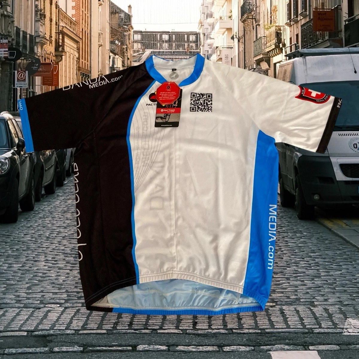 Café du Cycliste Maillot Manches Courtes Homme - Olympe - cinder red