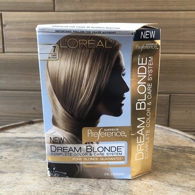 L'Oreal Dream Blonde Complete Color Care System #7 DARK BLONDE /EVENING PRIMROSE