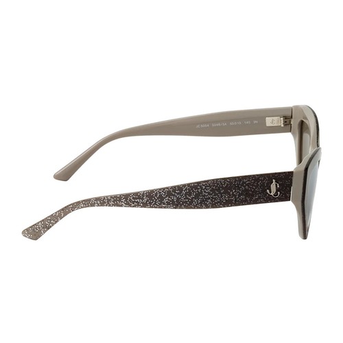 Jimmy Choo JC 5004 50465A Sonnenbrille sandfarbener Farbverlauf Glitzer Kunststoff goldfarben verspiegelt - Bild 3 von 3