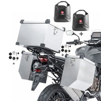 Alukoffer A9 2X41L FüR Triumph Scrambler 1200 XC + Topcase 45L + Innentaschen