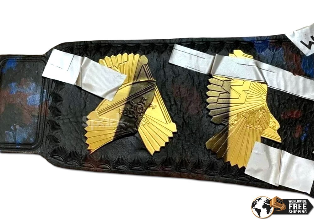 Hardcore Heavyweight Wrestling Championship Title Belt Adult Replica 4mm Zinc