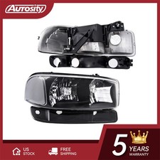 Headlight Assembly For 2000-2005 Gmc Yukon Xl 1500 5.3l Wsignal Lights Halogen Headlight Assembly For 2000-2005 Gmc Yukon Xl 1500 5.3l Wsignal Lights Halogen