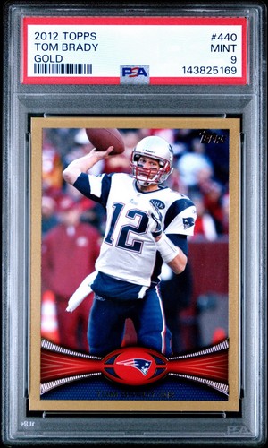 Tom Brady [White Jersey Gold] #440 2012 Topps card