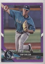 2018 Bowman Draft Purple 203/250 Sam Carlson #BD-175 u4w