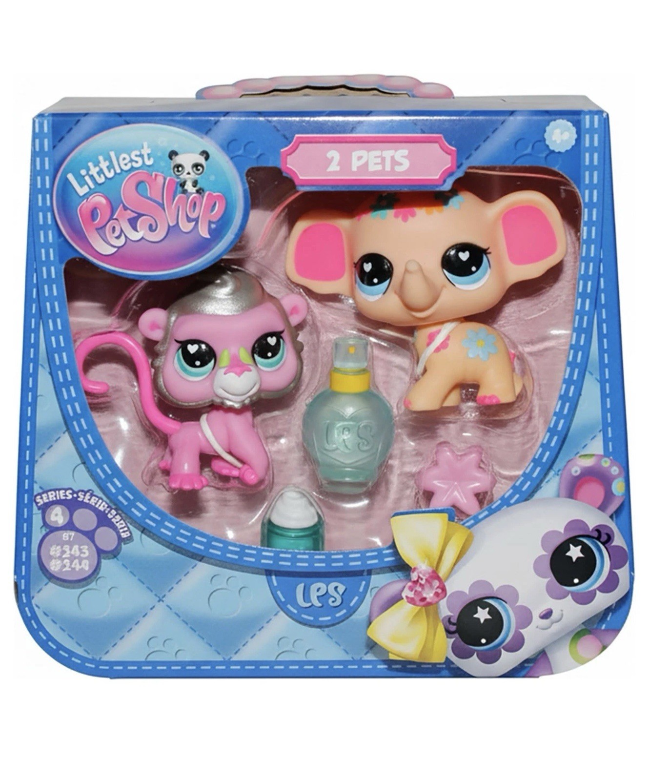 Littlest Pet Shop Elephant Spa Pet Pair Series 4 Collectible LPS Figures