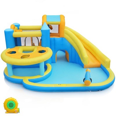 Indoor & Outdoor Bounce House with Whack-a-Mole Game With 750W Blower