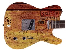 Alice Cooper Signed Schools Out Album CD Photo Graphics Guitar ACOA