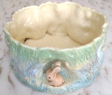 VINTAGE SYLVAC 1514  BUNNY / PIXIE / ELF PLANT POT