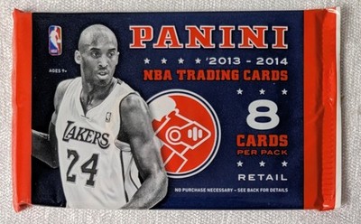 2013-14 Panini Basketball Sealed Retail Pack 8 Cards Giannis Rookie Kobe Auto?