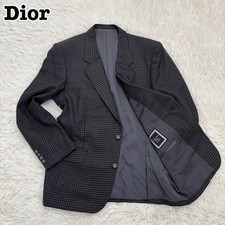 USED EXCELLENT CONDITION DIOR TAILORED JACKET, JACQUARD WOOL, HOUNDSTOOTH PA