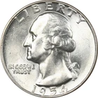 1954-P  Washington Silver Quarter / Uncirculated
