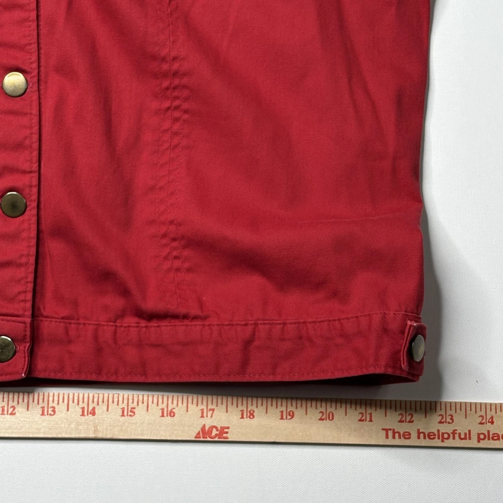 Vintage Norm Thompson Red Canvas Hunting Vest XL - product detail image 8