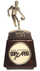 c1976 NBA SAN ANTONIO SPURS decorative TROPHY BOTTLE - AVON WILD COUNTRY- SERIES