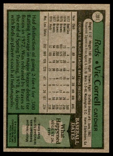 1979 TOPPS BASEBALL YOU PICK SEE SCANS ALL GRADES LARGEST SELECTION EBAY LOT #8 - Picture 151 of 485