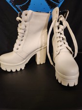 Giuseppe Zanotti All White Heel Boots Size 8