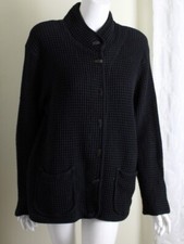 Focus Usa Sz Xl Black Quilted Art-to-wear Lagenlook Jacket Funky