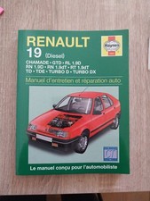 Revue technique HAYNES RENAULT 19 R 19 1.9 D DT Gtd RL RN RT TD TDE Turbo DX  D
