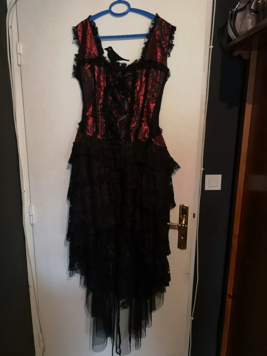 Robe gothique rouge cheap