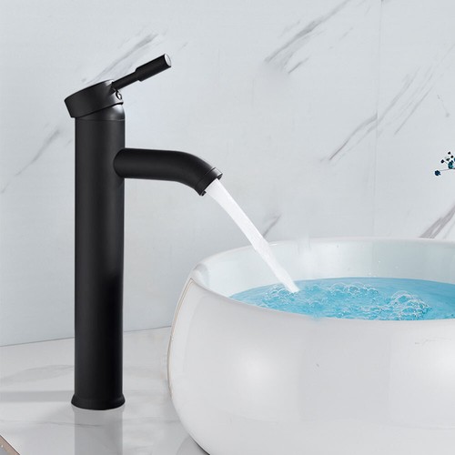 Hoch Waschtischarmatur Wasserhahn Armatur Schwarz Waschbecken Einhebelmischer - Bild 12 von 52