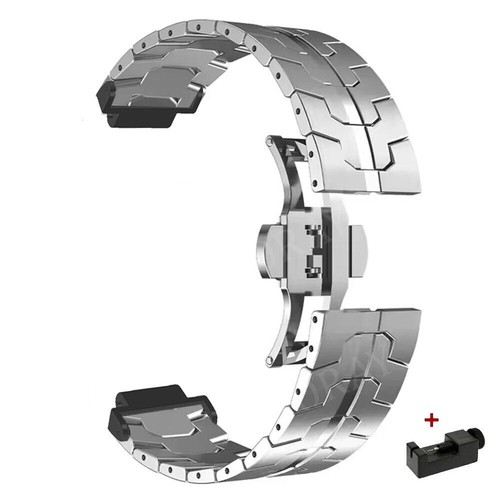 Correa de reloj de acero inoxidable para Garmin Forerunner 220 230 235 630 620 735XT - Imagen 12 de 21