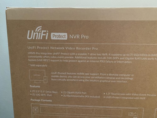 Ubiquiti Networks UNVR-Pro Network Video Recorder Pro Video Recorder New - Picture 2 of 9