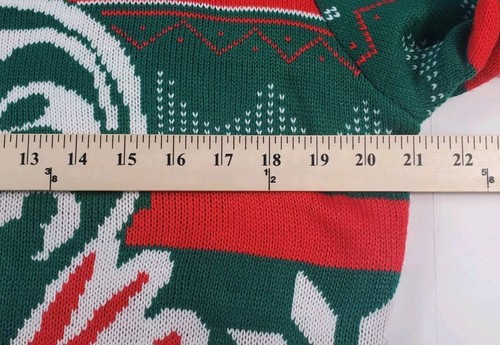 NEW Cobra Kai Ugly Christmas Sweater "Fear Does Not Exist In This Dojo" Green M - Picture 11 of 12