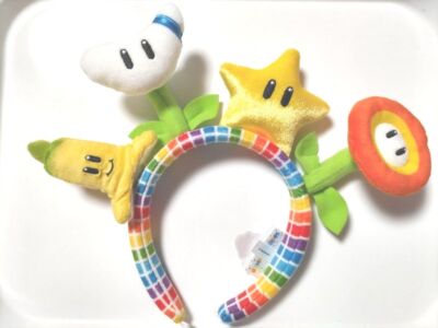 Mario Headband Star Fire Flower Banana USJ No Limit Parade Japan Used