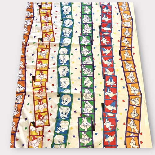 Vintage Looney Tunes Photo Strip Valance Curtain Panel 1993 Warner Bros - Picture 2 of 7