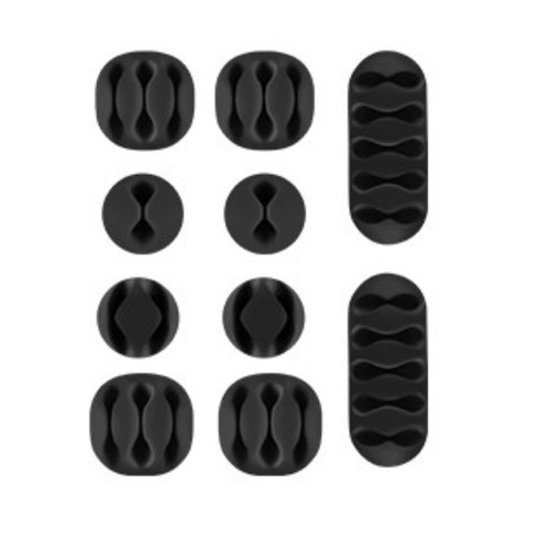 Deskstop Cable Holder Clips, 10-Pack Cable Management Cord Organiser Clips - 第 8/11 張圖片