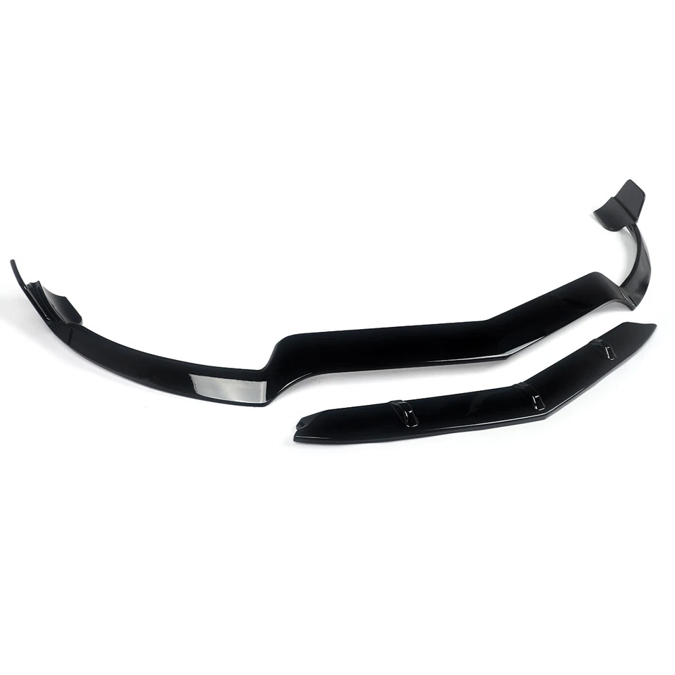 Labio divisor de parachoques delantero negro brillante para Mercedes Benz W207 C207 E400 2014-2016 Foto 3 de 4