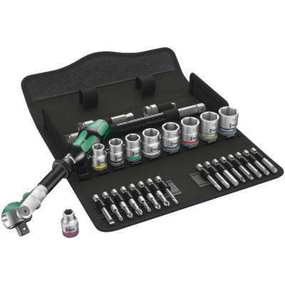 Wera 8100 SB 6 Zyklop Speed-Knarrensatz, 3/8''-Antrieb, metrisch, 29-teilig