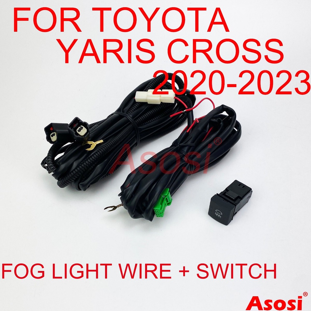 Front Bumper Fog Lamp Wire Harness + Switch For Toyota Yaris Cross Front Bumper Fog Lamp Wire Harness + Switch For Toyota Yaris Cross