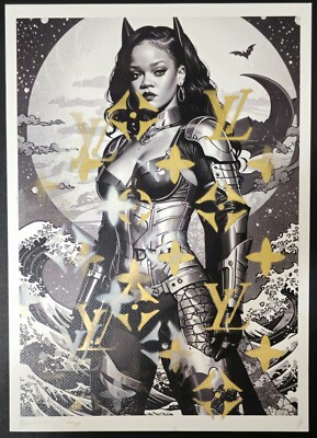 ''rih devil'' by Death NYC Edition of ONE LARGE Signed Graffiti Art Print 1/1 