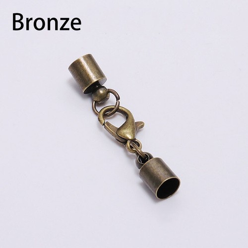 10* Leather Cord Lobster Clasps Hooks End Tip Caps DIY Jewelry Bracelet Necklace - Picture 33 of 61
