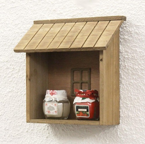 Cassettiera YX-14B215 mensola da parete shabby H-22 cm vetrina da collezione mensola cucina - Foto 4 di 9