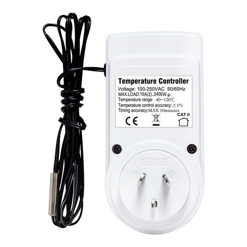 LCD Digital Thermostat Timer Plug Socket Temperature Controller 10A 240V - Picture 2 of 6