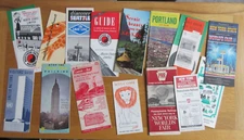 VINTAGE 1960'S 22 TOURIST ATTRACTIONS  LEAFLETS US NEW YORK SEATTLE  WORLD FAIR