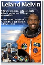 Leland Melvin - NEW NASA African American Astronaut Space Exploration POSTER