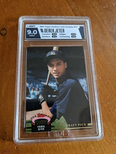 1993 Topps Stadium Club Murphy Derek Jeter HGA 9.0 Mint! #117