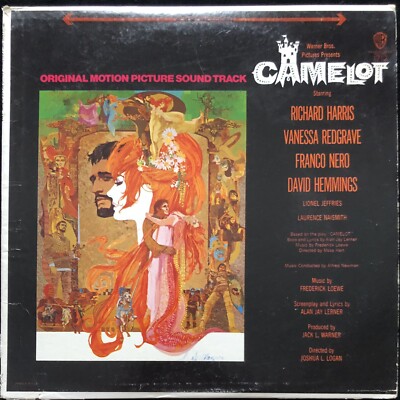 Lerner & Loewe  Camelot  Original Soundtrack 1967 1st Press Vinyl LP- VG