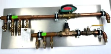 Per-fabricated Radiant PEX  Manifold system Taco zone valve, pressure reducing +