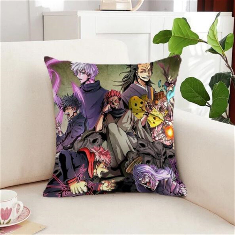 Jujutsu Kaisen Anime Pillow Cover Print for Pillowcase Short Plush