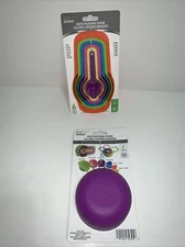 Ideal Kitchen Nested Measuring  CUPS & SPOONS SET 6 pcs Multi-Color Plastic