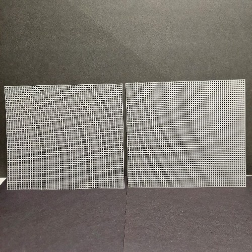 3 Clear Sheets 13.5 x 10.5 Quick Count Plastic Canvas 7 Mesh & Extra Pieces - Picture 6 of 6