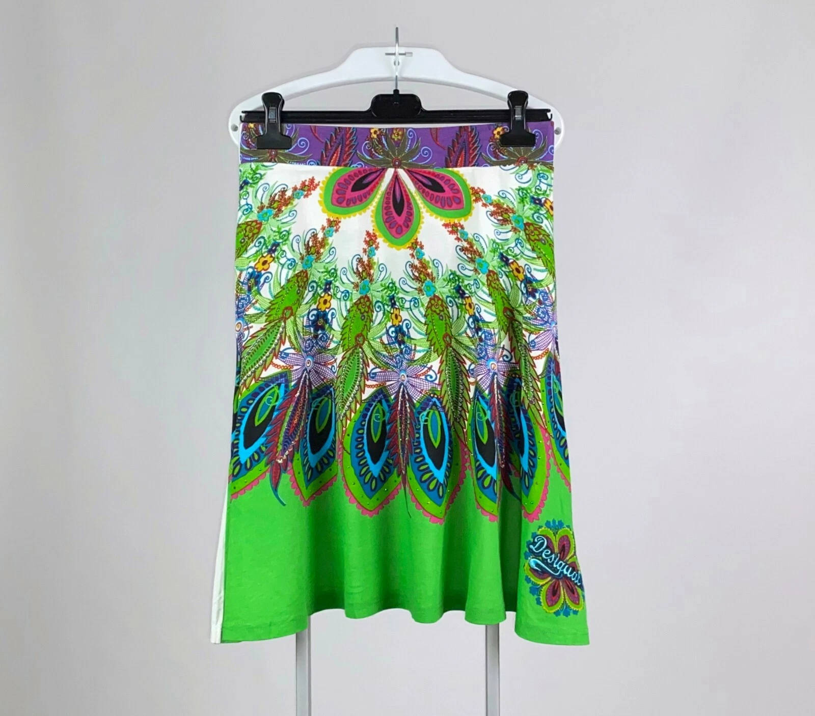 DESIGUAL Women's Skirt 50% Cotton 50% Viscose Size M